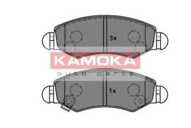 Тормозные колодки дисковые передние, комплект KAMOKA JQ1012846