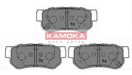 Тормозные колодки дисковые задние, комплект KAMOKA JQ1013212