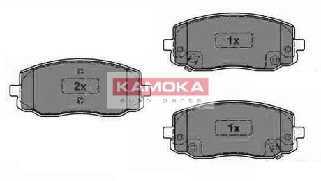 Тормозные колодки дисковые передние, комплект KAMOKA JQ1013566