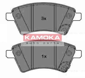 Тормозные колодки дисковые передние, комплект KAMOKA JQ1013750