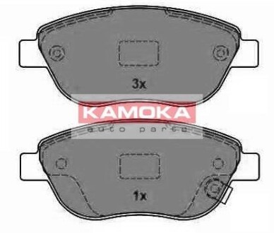 Тормозные колодки дисковые передние, комплект KAMOKA JQ1013838