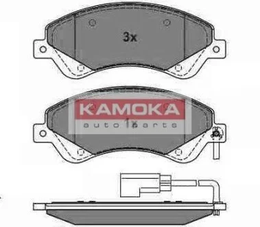 Тормозные колодки дисковые передние, комплект KAMOKA JQ1013858