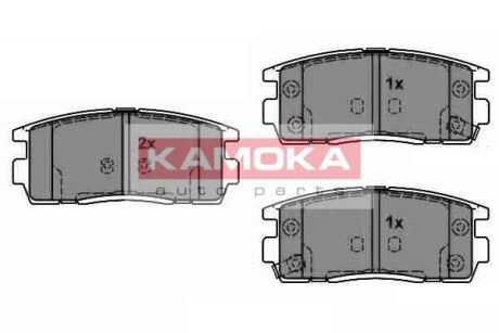 Тормозные колодки дисковые задние, комплект KAMOKA JQ1018370