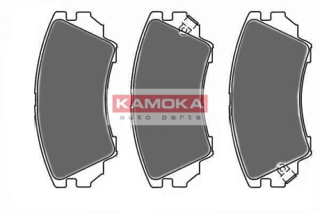 Тормозные колодки дисковые передние, комплект KAMOKA JQ1018416