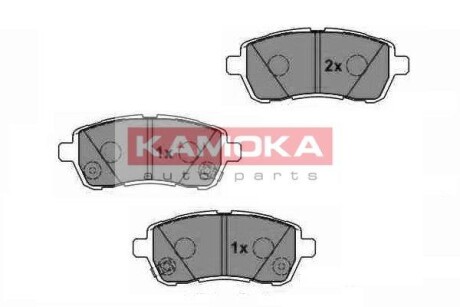 Тормозные колодки дисковые передние, комплект KAMOKA JQ1018454