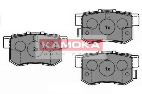 Тормозные колодки дисковые задние, комплект KAMOKA JQ1018538
