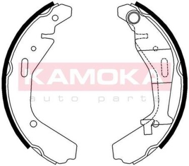 Колодки тормозные барабанные, комплект KAMOKA JQ202057