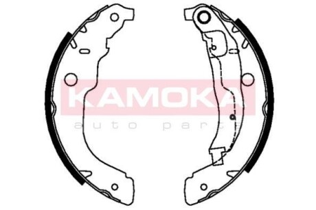 Колодки тормозные барабанные, комплект KAMOKA JQ202061