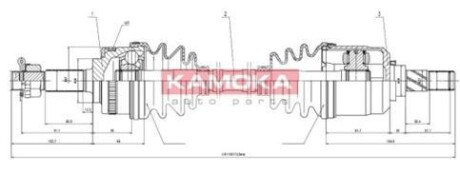 Вал приводной KAMOKA NI1138953A