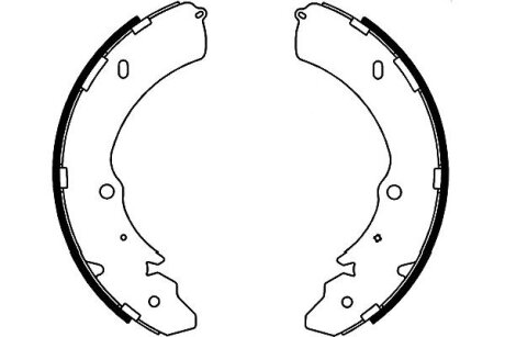 Колодки тормозные барабанные, комплект KAVO BS-3914