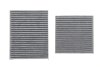 Фільтр салону Citroen C3 09-/C4 Cactus/Peugeot 2008 13-/207 06-15/208 12- (к-кт 2шт.) (вугільний) KAVO FCA-10184C (фото 1)