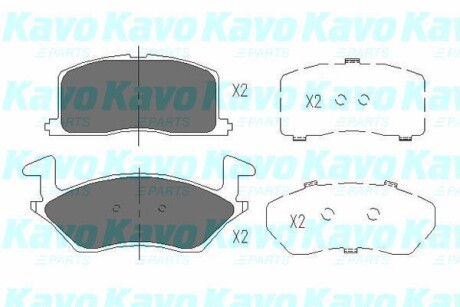 Тормозные колодки дисковые, комплект KAVO KBP-9003