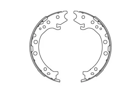 Колодки тормозные барабанные, комплект KAVO KBS-2903