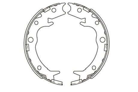 Колодки тормозные барабанные, комплект KAVO KBS-2908