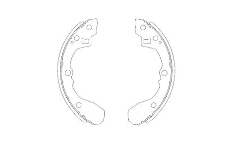 Колодки тормозные барабанные, комплект KAVO KBS-4403