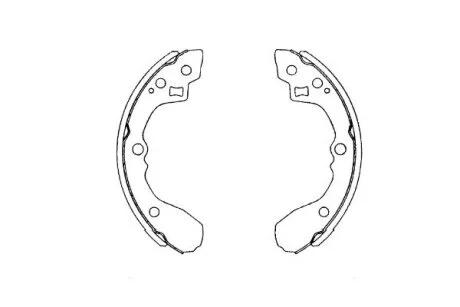 Колодки тормозные барабанные, комплект KAVO KBS4406