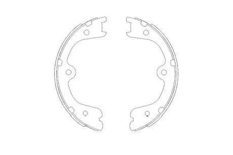 Колодки тормозные барабанные, комплект KAVO KBS-7404