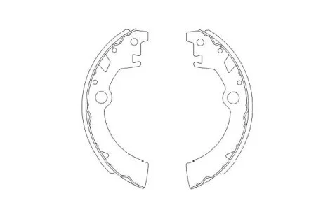 Колодки тормозные барабанные, комплект KAVO KBS-8903
