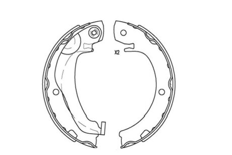 Колодки тормозные барабанные, комплект KAVO KBS-9924