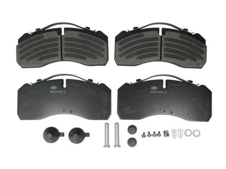 Тормозные колодки дисковые, комплект Knorr-Bremse K 016970