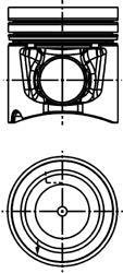 Поршень KOLBENSCHMIDT 40 666 600 (фото 1)