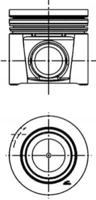 Поршень двигуна FIAT 88,00 Multijet 2,3 D KOLBENSCHMIDT 41707600 (фото 1)