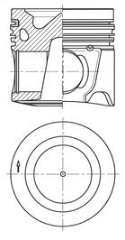 Поршень KOLBENSCHMIDT 41804600