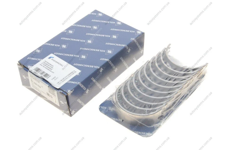 Вкладиші корінні VW Caddy II/Golf II/III/Skoda Felicia I/II 1.0-1.6 85-04 (+025) (канавка 360°) KOLBENSCHMIDT 87420610 (фото 1)