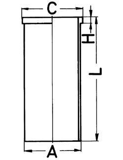 Гильза цилиндра KOLBENSCHMIDT 89 178 190