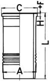 Гільза циліндра KOLBENSCHMIDT 89 834 110