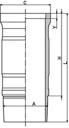 Гильза двигателя KOLBENSCHMIDT 89901110