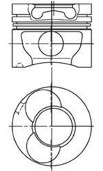 Поршень MB Sprinter 901-904 96-06 OM602 (89.00mm/STD) KOLBENSCHMIDT 94823700