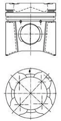 Поршень KOLBENSCHMIDT 94 846 600 (фото 1)