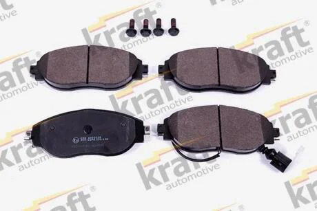 Тормозные колодки дисковые, комплект KRAFT 6000069