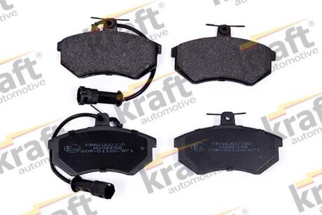 Тормозные колодки дисковые, комплект KRAFT 6000330