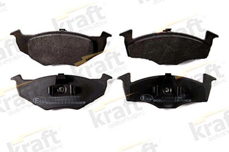 Тормозные колодки дисковые, комплект KRAFT 6000345