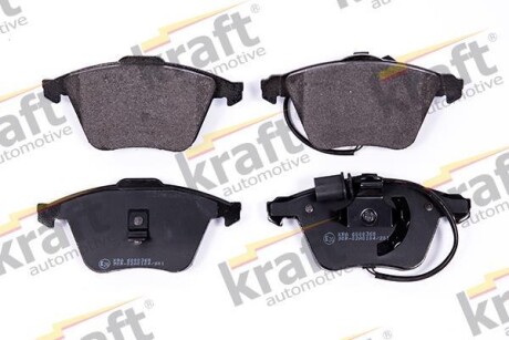 Тормозные колодки дисковые, комплект KRAFT 6000368