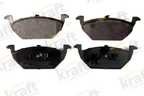 Тормозные колодки дисковые, комплект KRAFT 6000380
