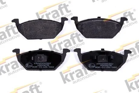 Тормозные колодки дисковые, комплект KRAFT 6000382