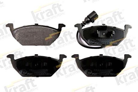 Тормозные колодки дисковые, комплект KRAFT 6000385