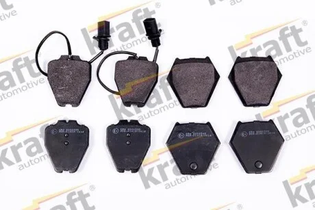 Тормозные колодки дисковые, комплект KRAFT 6000595