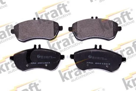 Тормозные колодки дисковые, комплект KRAFT 6001003