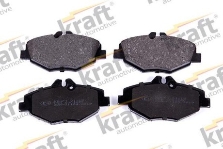 Тормозные колодки дисковые, комплект KRAFT 6001220