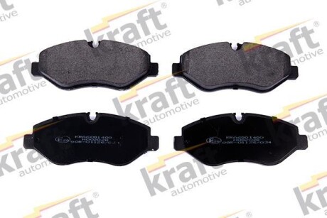 Тормозные колодки дисковые, комплект KRAFT 6001400