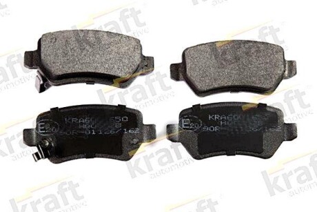Тормозные колодки дисковые, комплект KRAFT 6001650
