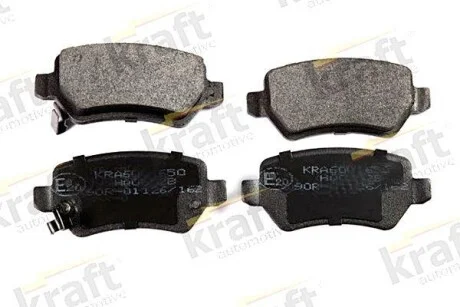 Тормозные колодки дисковые, комплект KRAFT 6001650