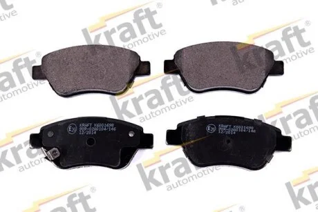Тормозные колодки дисковые, комплект KRAFT 6001698