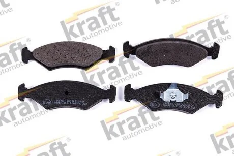 Тормозные колодки дисковые, комплект KRAFT 6002140