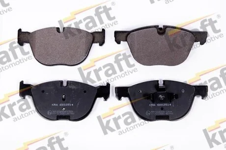 Тормозные колодки дисковые, комплект KRAFT 6002514