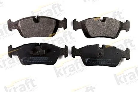Тормозные колодки дисковые, комплект KRAFT 6002530